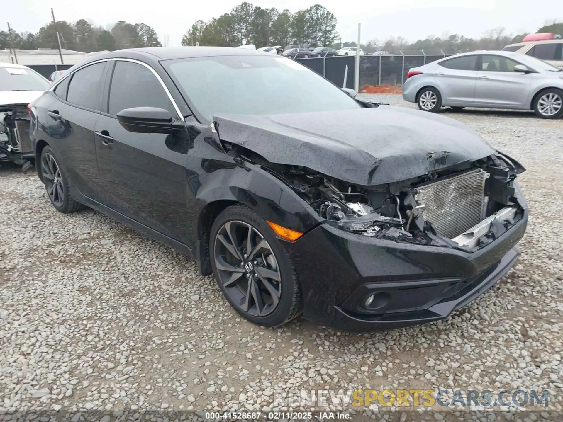 1 Photograph of a damaged car 2HGFC2F80LH520582 HONDA CIVIC 2020