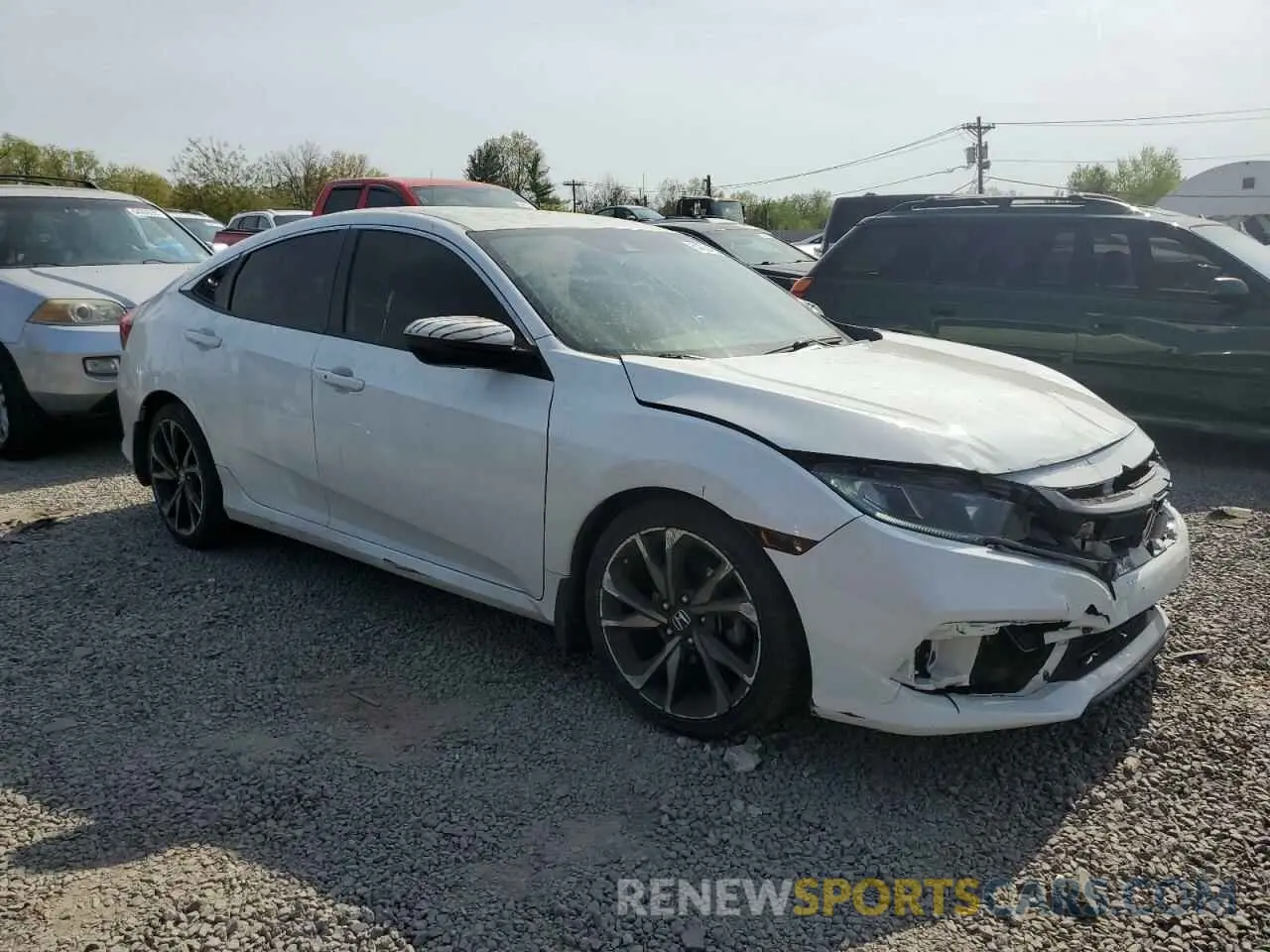 4 Photograph of a damaged car 2HGFC2F80LH532361 HONDA CIVIC 2020