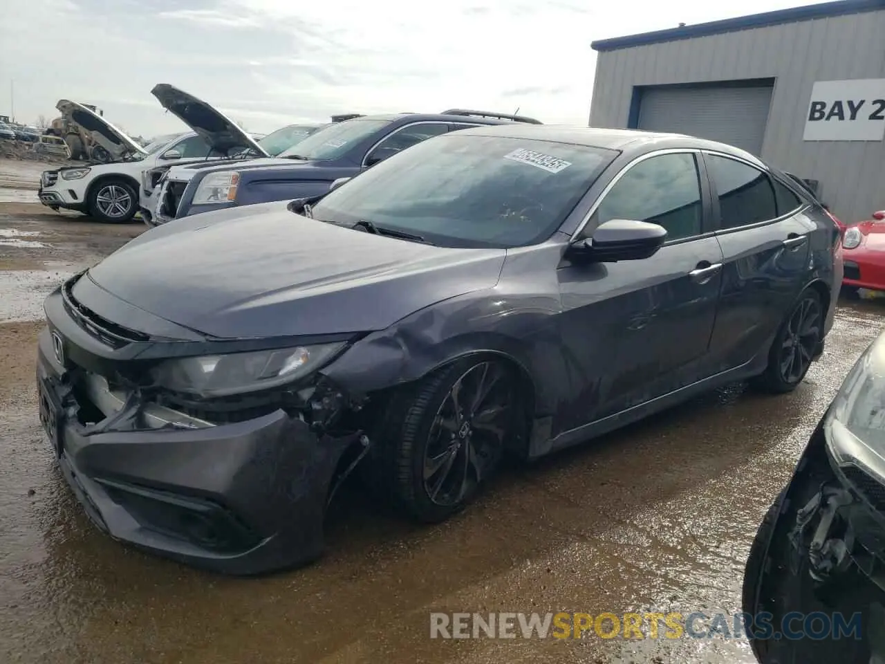 1 Photograph of a damaged car 2HGFC2F80LH542663 HONDA CIVIC 2020