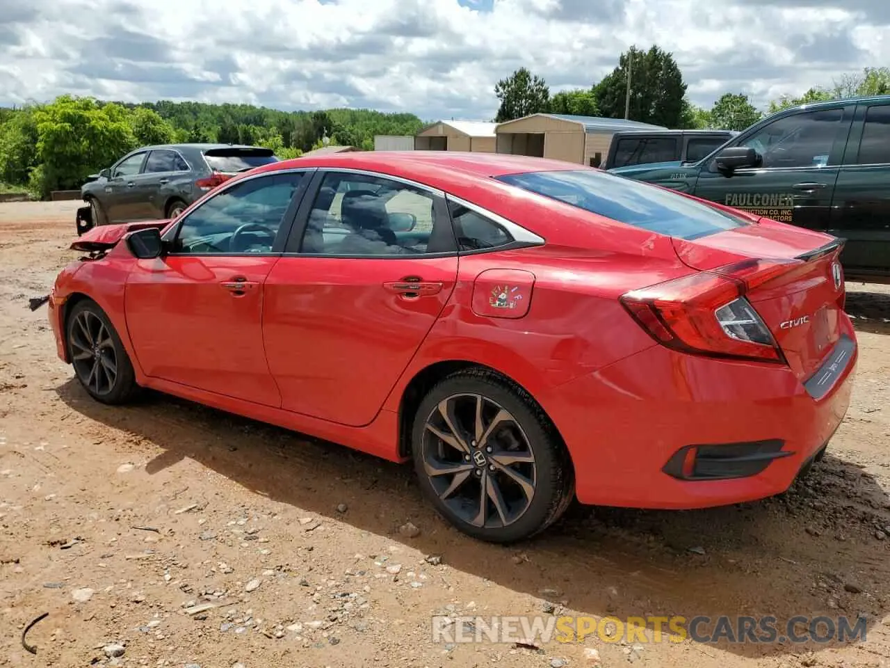 2 Photograph of a damaged car 2HGFC2F80LH550293 HONDA CIVIC 2020