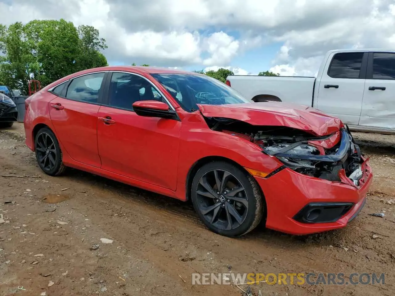 4 Photograph of a damaged car 2HGFC2F80LH550293 HONDA CIVIC 2020