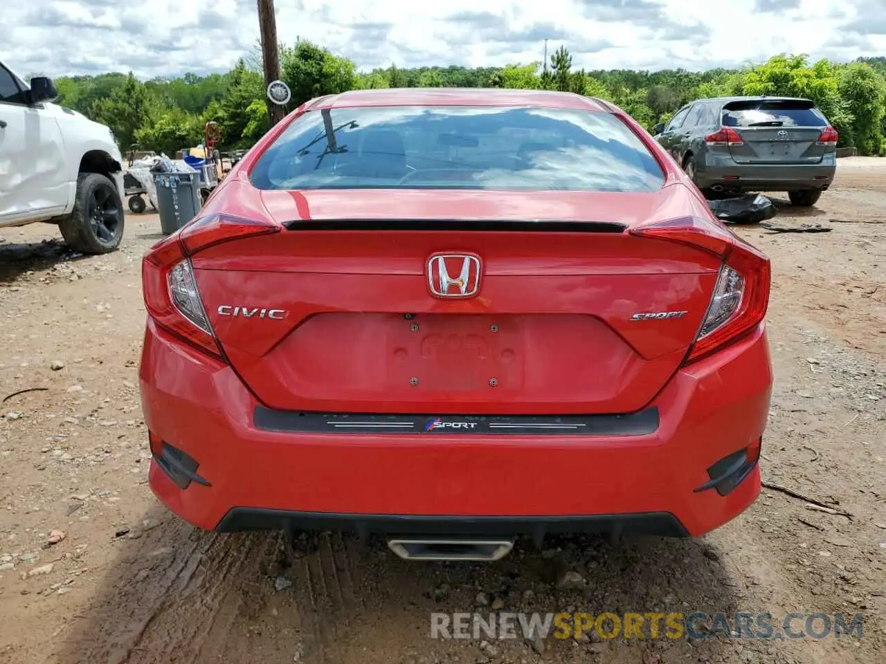 6 Photograph of a damaged car 2HGFC2F80LH550293 HONDA CIVIC 2020