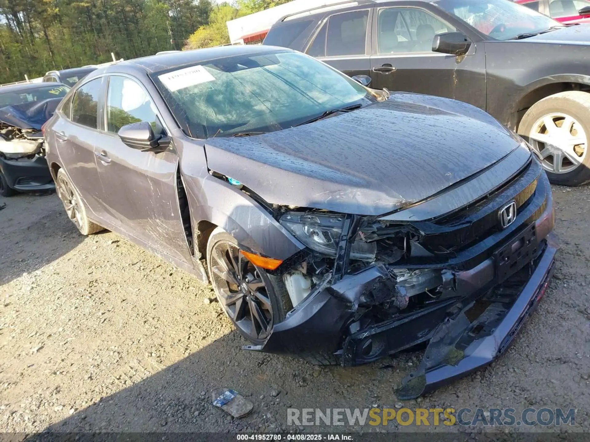1 Photograph of a damaged car 2HGFC2F80LH552318 HONDA CIVIC 2020