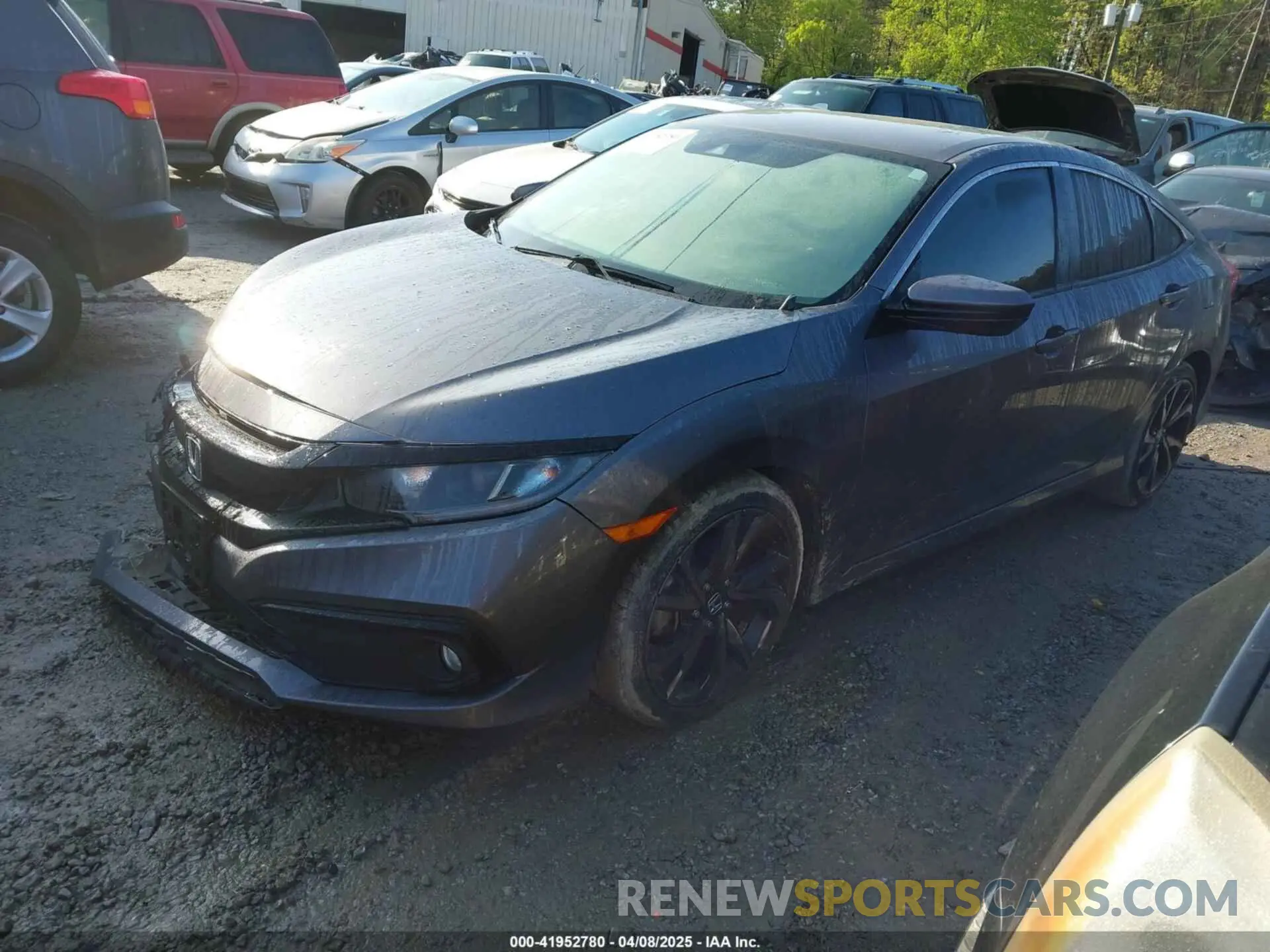 2 Photograph of a damaged car 2HGFC2F80LH552318 HONDA CIVIC 2020