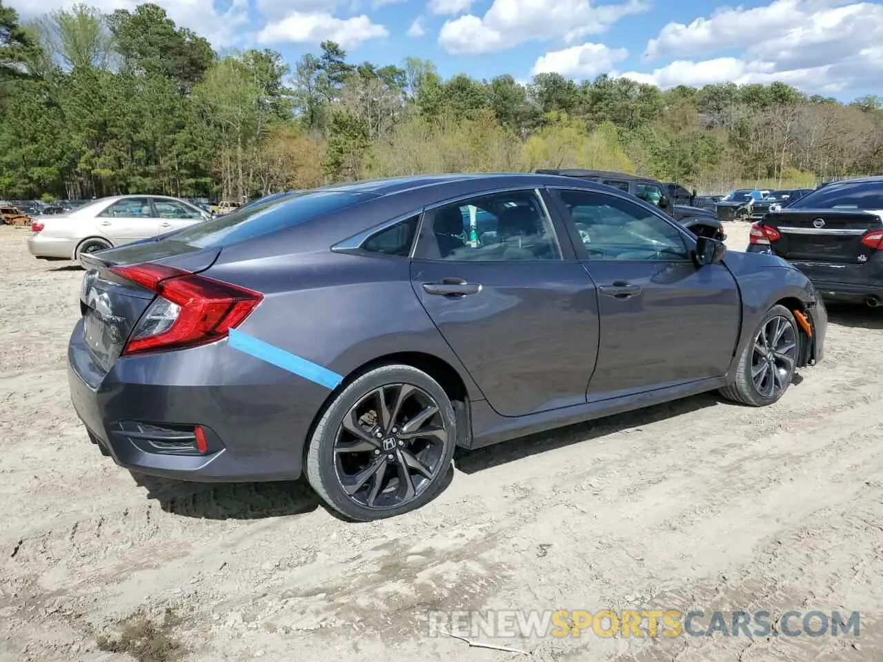 3 Photograph of a damaged car 2HGFC2F80LH563769 HONDA CIVIC 2020
