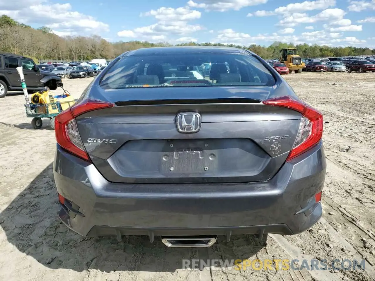 6 Photograph of a damaged car 2HGFC2F80LH563769 HONDA CIVIC 2020