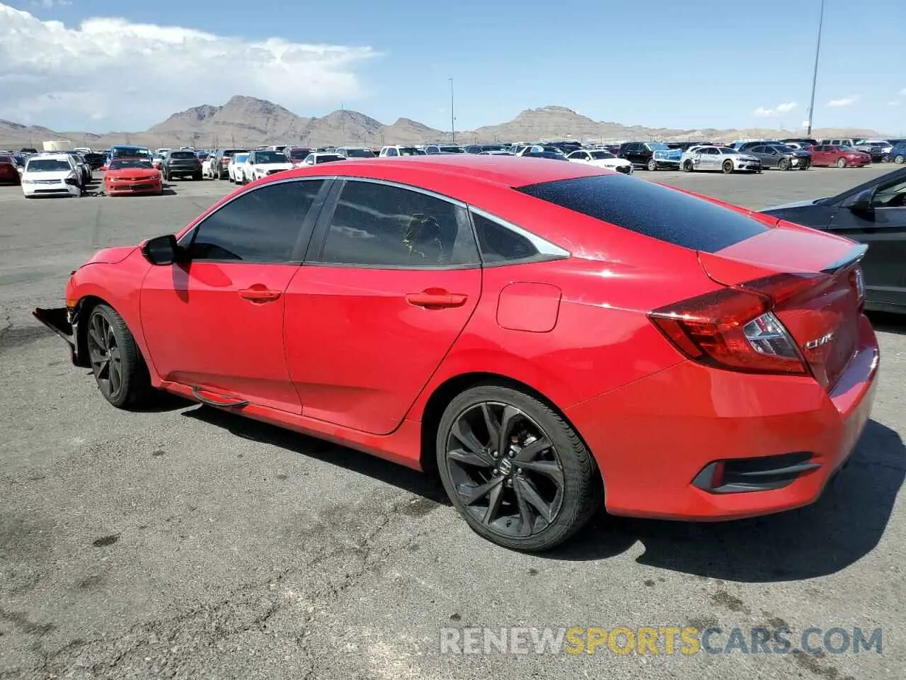 2 Photograph of a damaged car 2HGFC2F80LH564274 HONDA CIVIC 2020