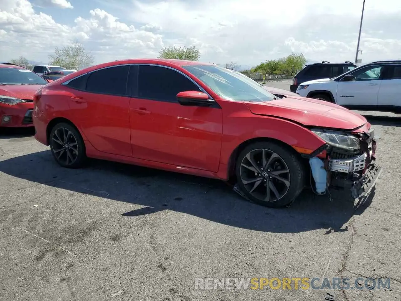 4 Photograph of a damaged car 2HGFC2F80LH564274 HONDA CIVIC 2020