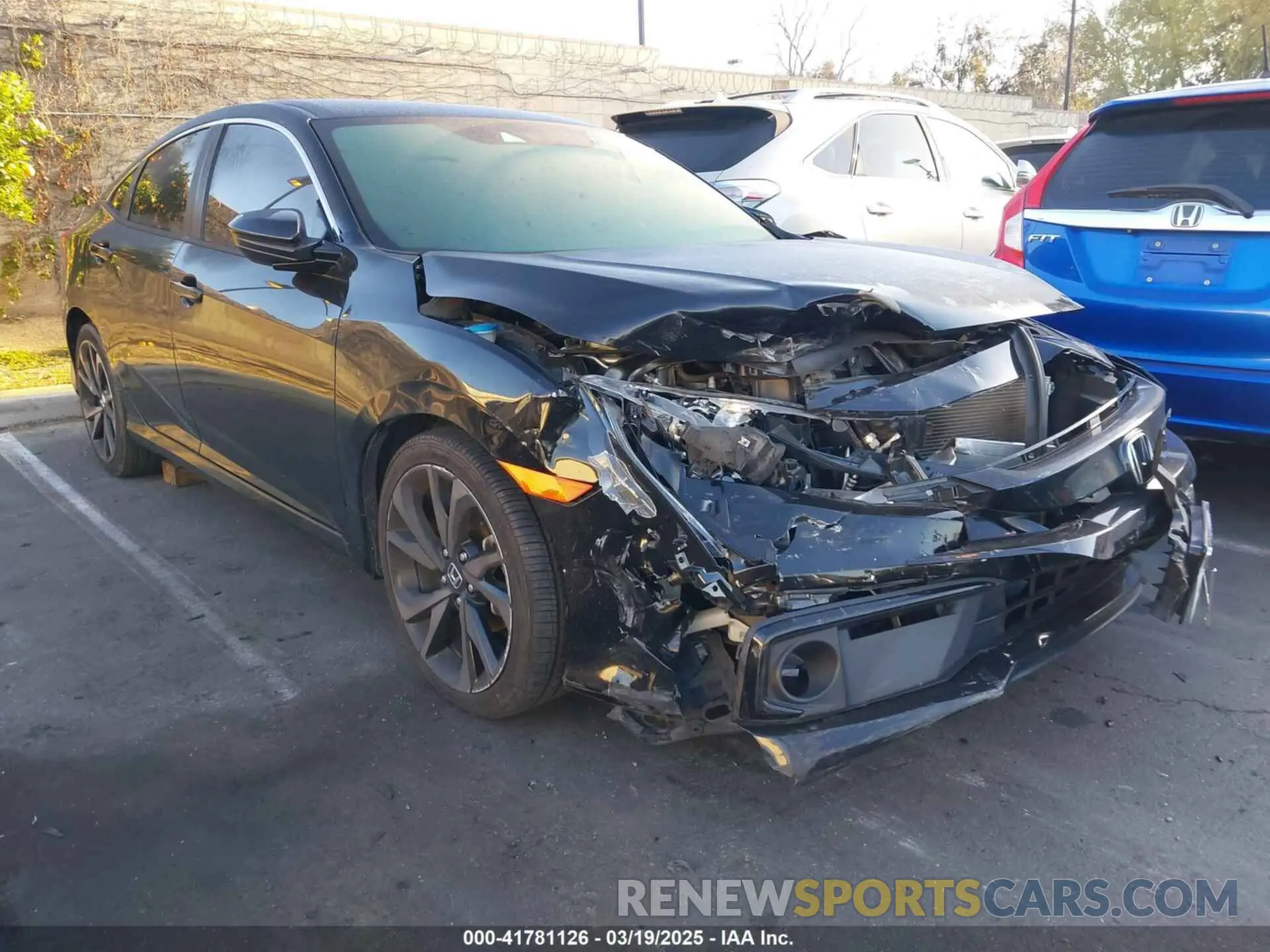 1 Photograph of a damaged car 2HGFC2F80LH574240 HONDA CIVIC 2020