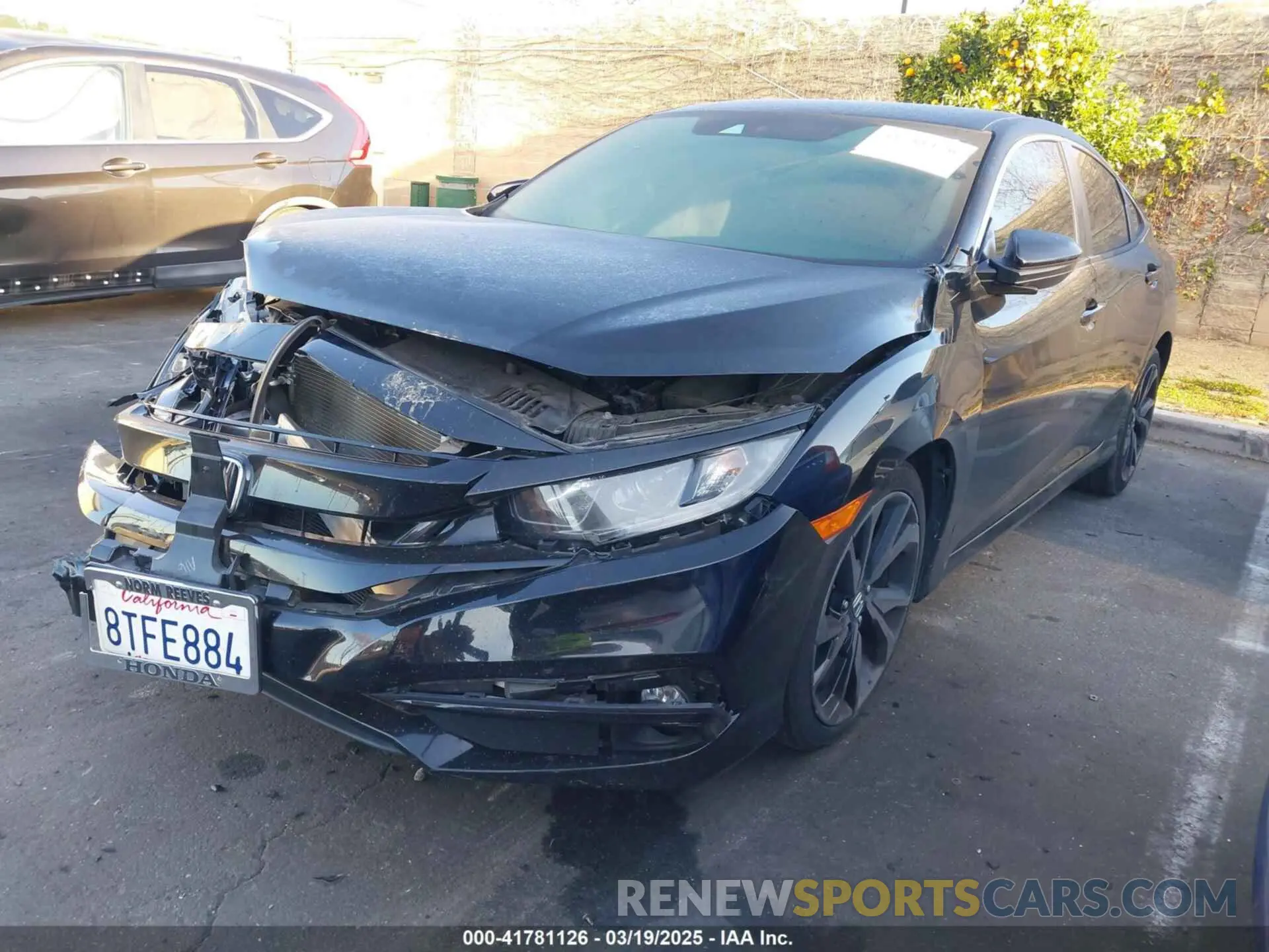 2 Photograph of a damaged car 2HGFC2F80LH574240 HONDA CIVIC 2020