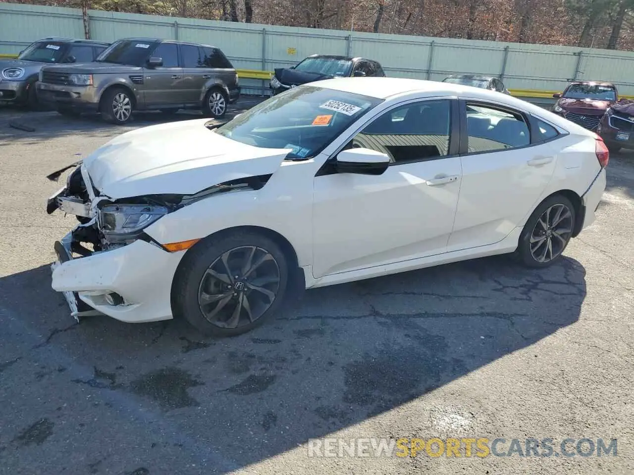 1 Photograph of a damaged car 2HGFC2F80LH596822 HONDA CIVIC 2020
