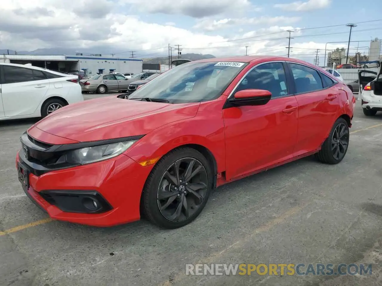 1 Photograph of a damaged car 2HGFC2F81LH509428 HONDA CIVIC 2020