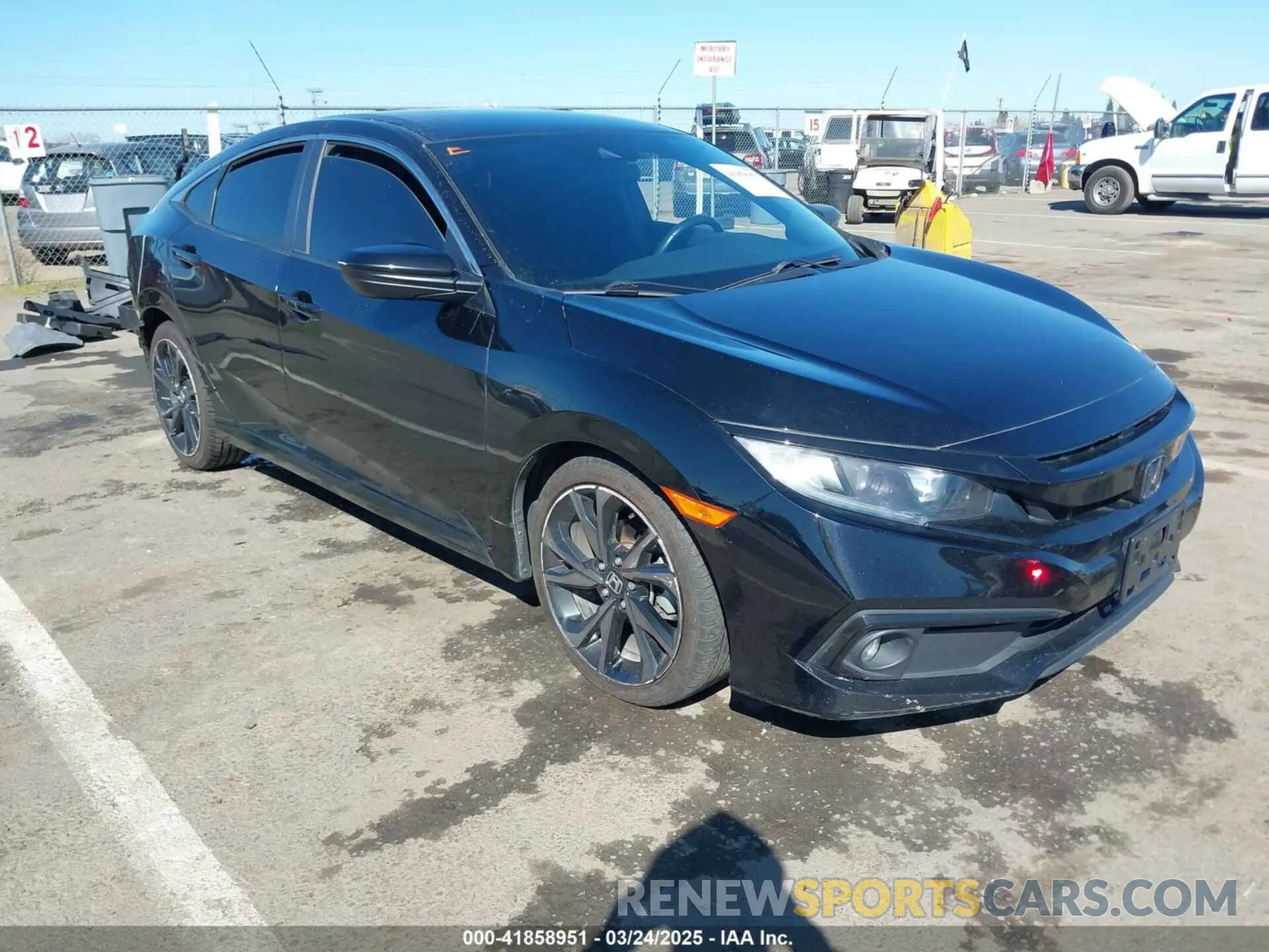 1 Photograph of a damaged car 2HGFC2F81LH536077 HONDA CIVIC 2020