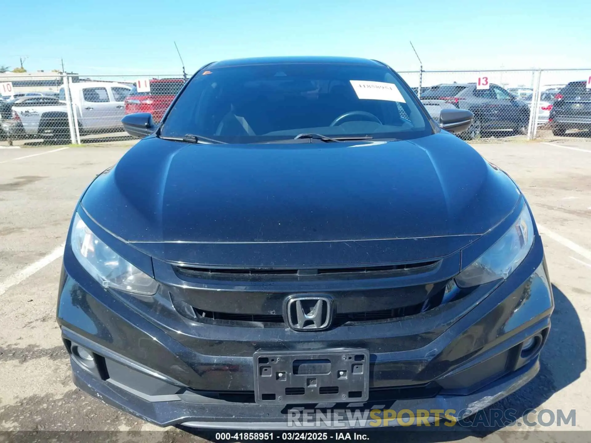 13 Photograph of a damaged car 2HGFC2F81LH536077 HONDA CIVIC 2020