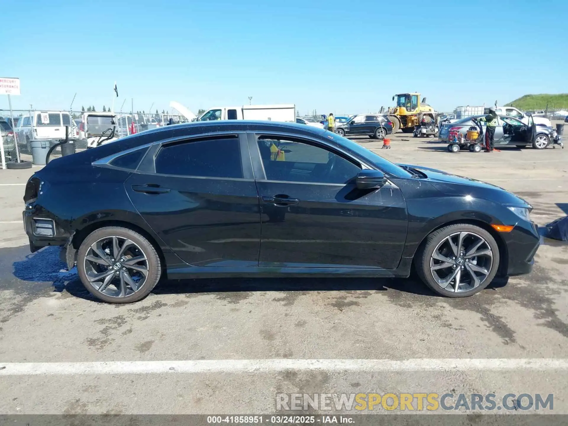 14 Photograph of a damaged car 2HGFC2F81LH536077 HONDA CIVIC 2020