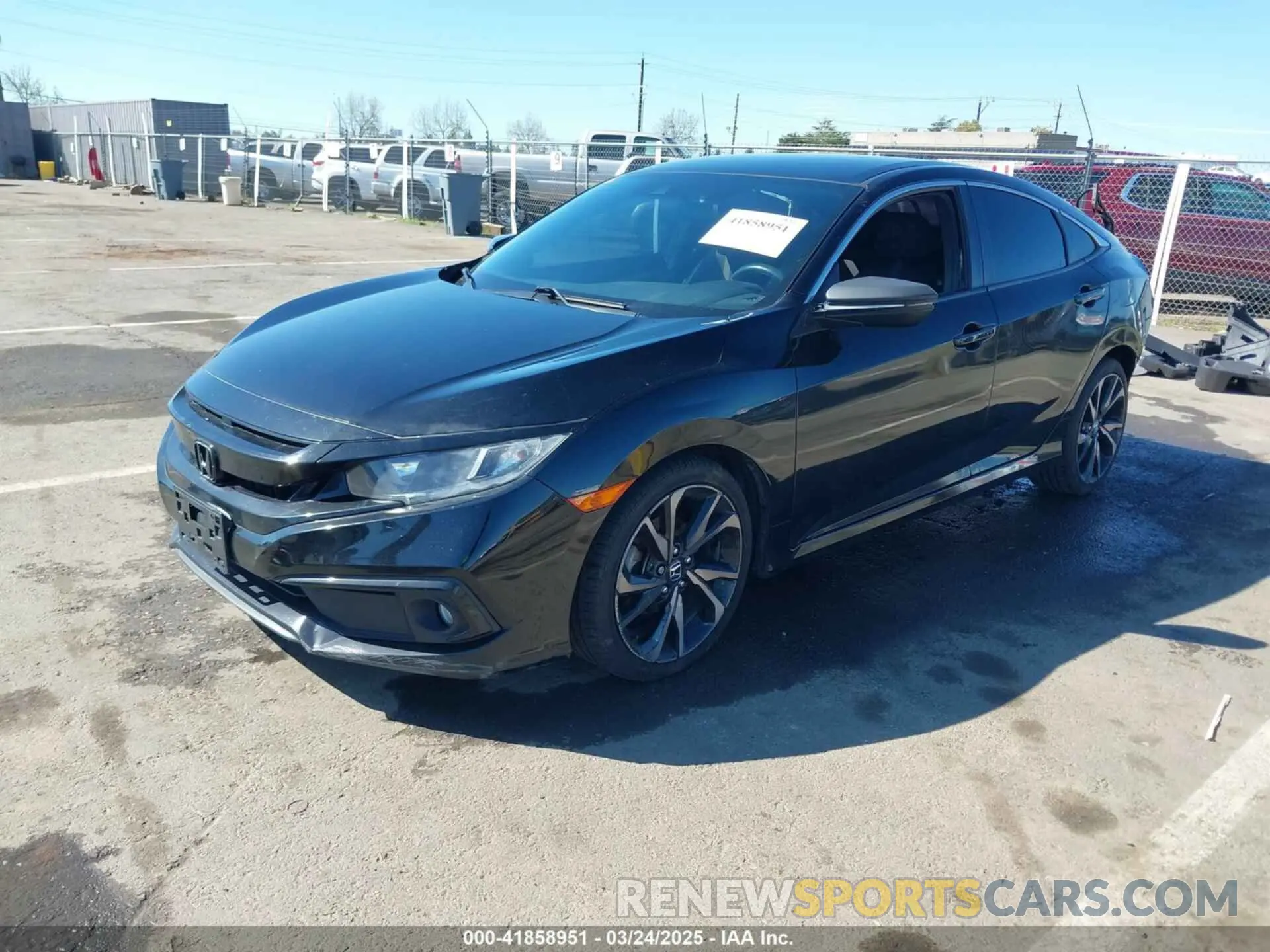 2 Photograph of a damaged car 2HGFC2F81LH536077 HONDA CIVIC 2020