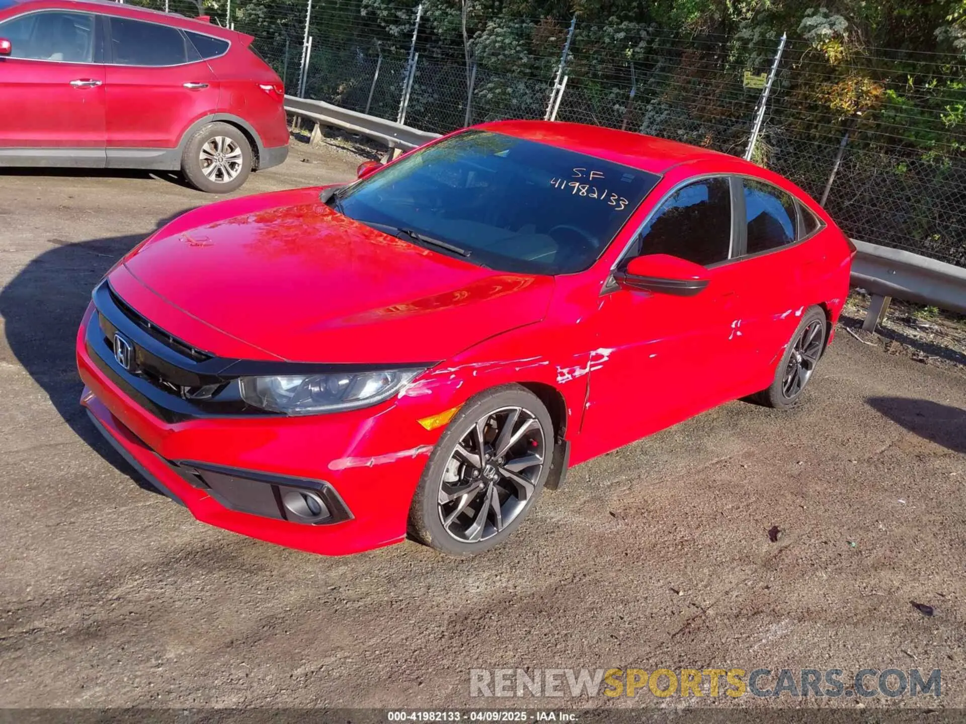 2 Photograph of a damaged car 2HGFC2F81LH555213 HONDA CIVIC 2020