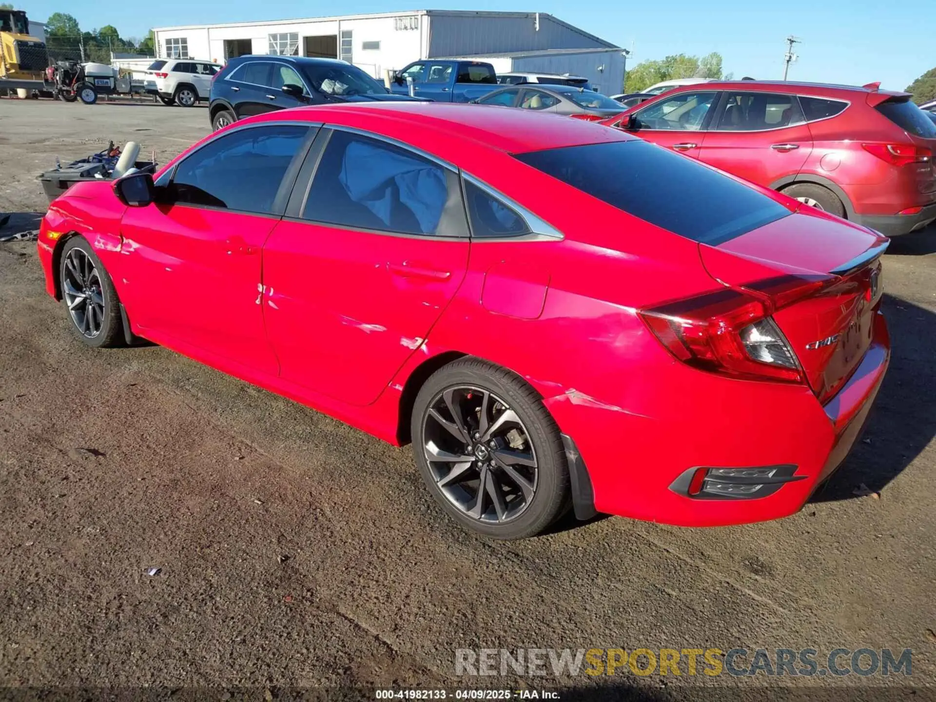 3 Photograph of a damaged car 2HGFC2F81LH555213 HONDA CIVIC 2020