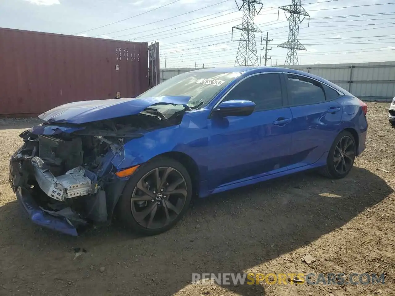 1 Photograph of a damaged car 2HGFC2F81LH601963 HONDA CIVIC 2020