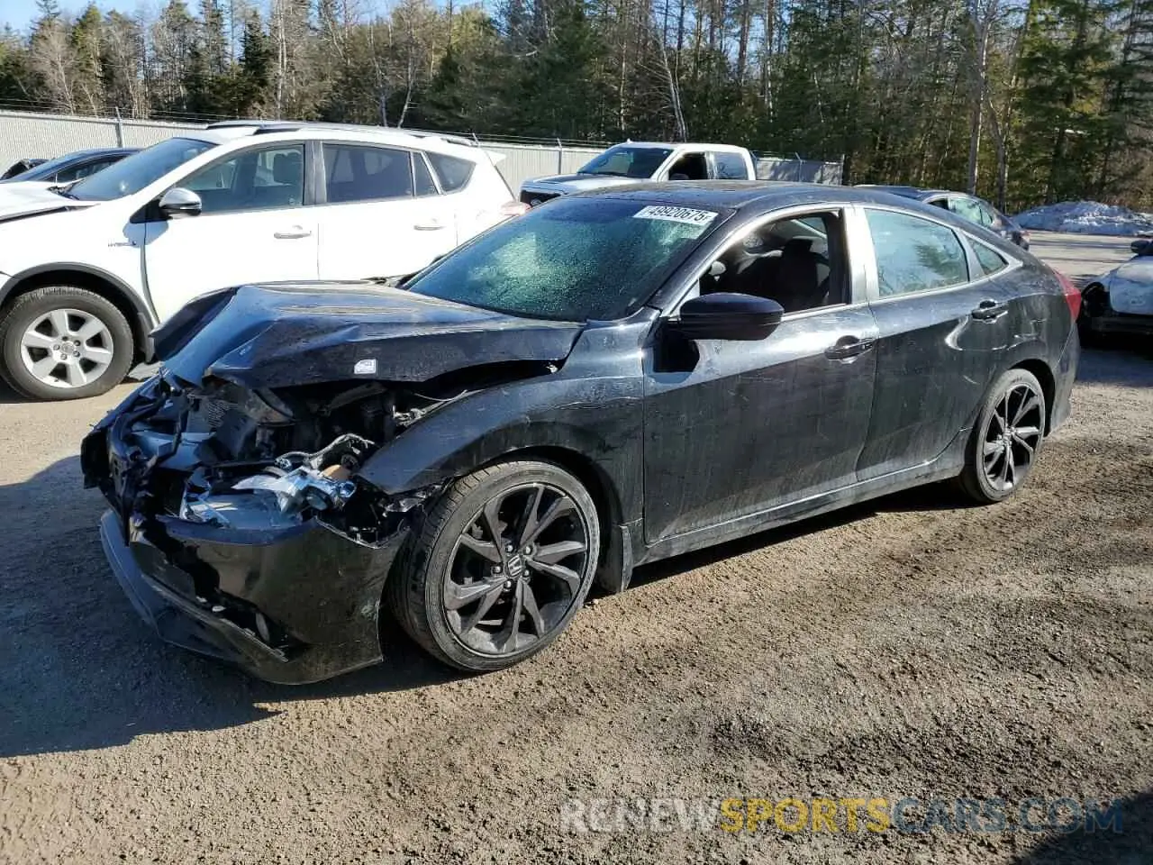 1 Photograph of a damaged car 2HGFC2F82LH030757 HONDA CIVIC 2020
