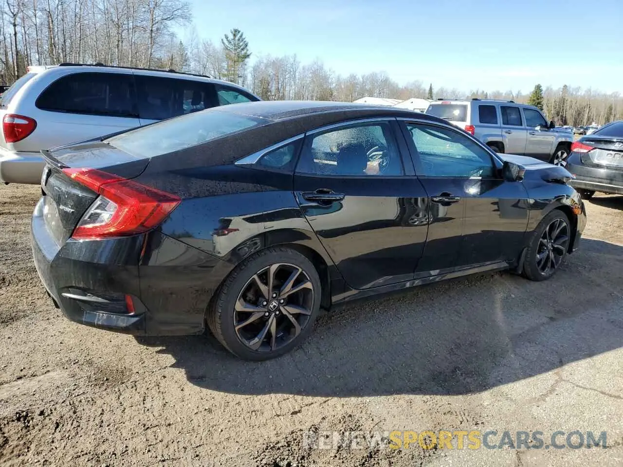3 Photograph of a damaged car 2HGFC2F82LH030757 HONDA CIVIC 2020