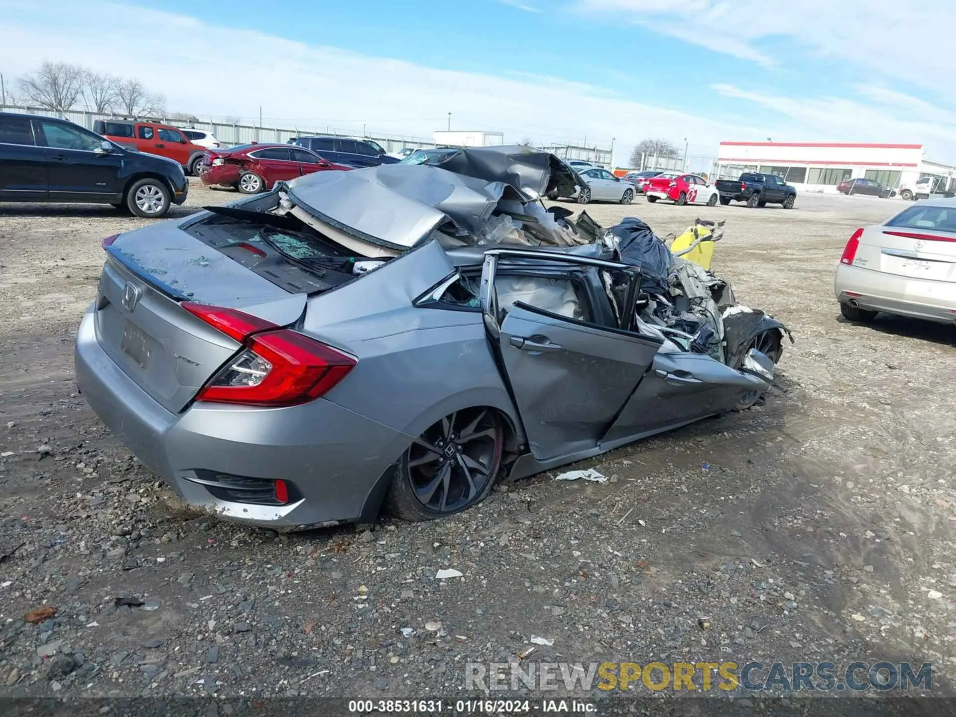 4 Photograph of a damaged car 2HGFC2F82LH500494 HONDA CIVIC 2020
