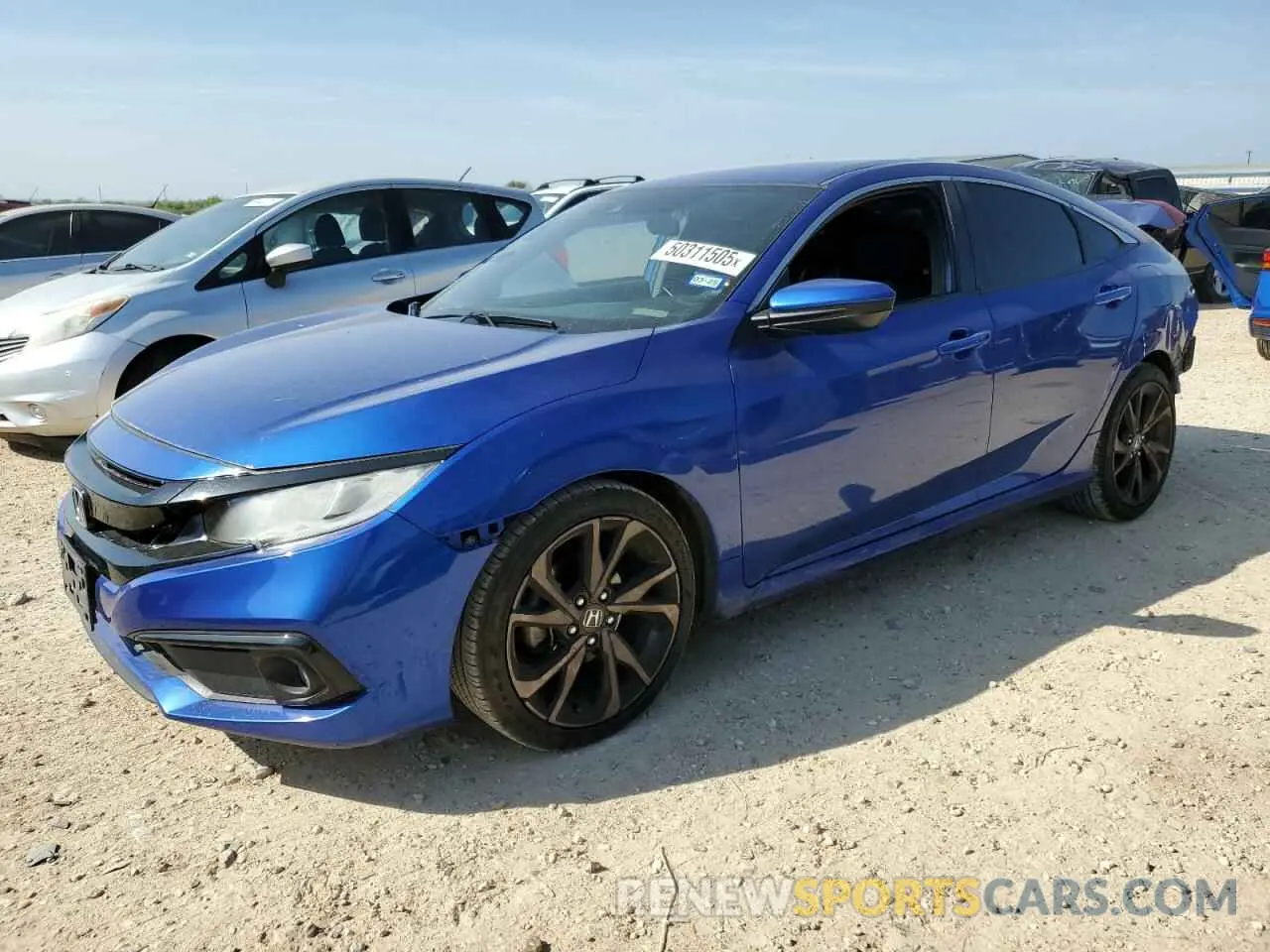 1 Photograph of a damaged car 2HGFC2F82LH595073 HONDA CIVIC 2020