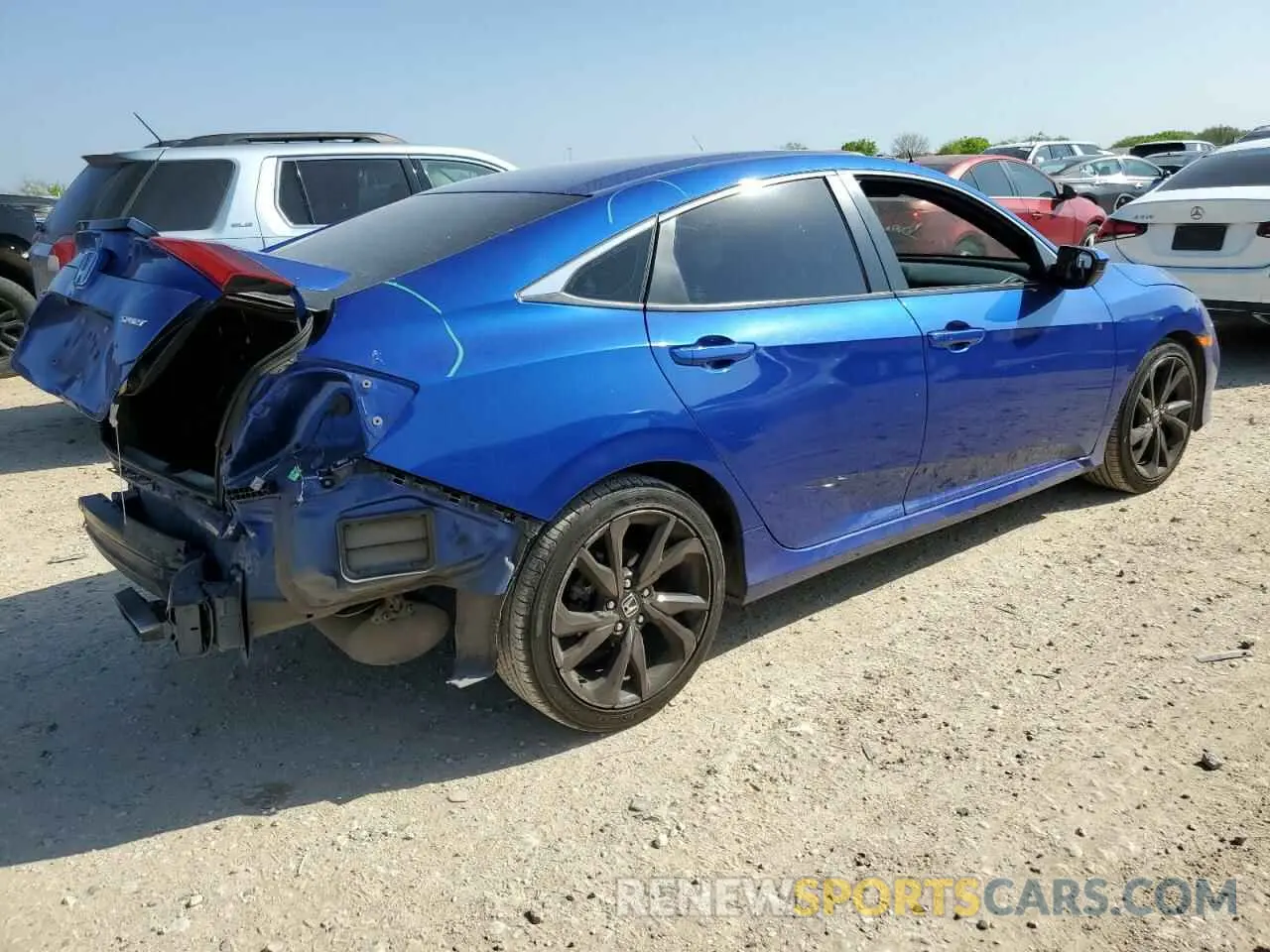 3 Photograph of a damaged car 2HGFC2F82LH595073 HONDA CIVIC 2020