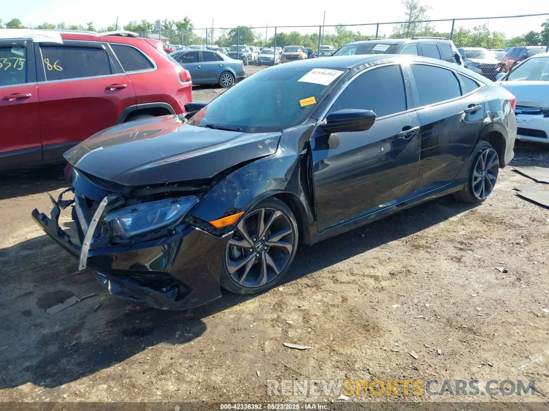 2 Photograph of a damaged car 2HGFC2F83LH502125 HONDA CIVIC 2020