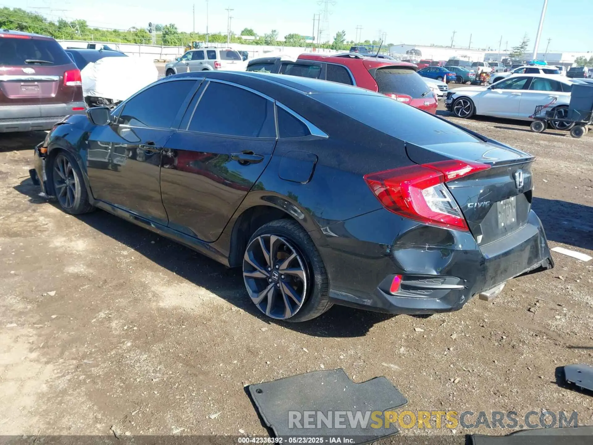 3 Photograph of a damaged car 2HGFC2F83LH502125 HONDA CIVIC 2020