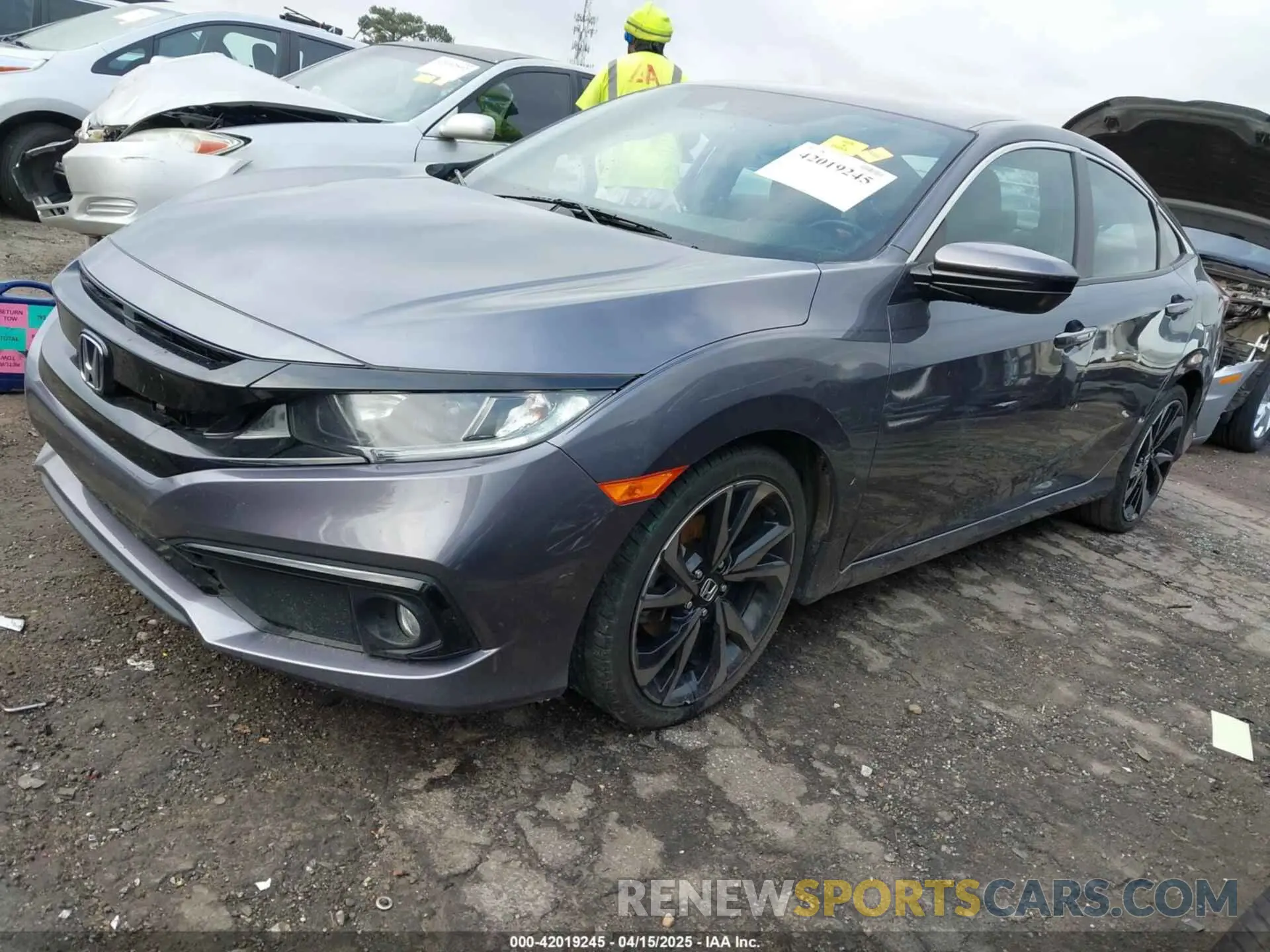 2 Photograph of a damaged car 2HGFC2F83LH514162 HONDA CIVIC 2020