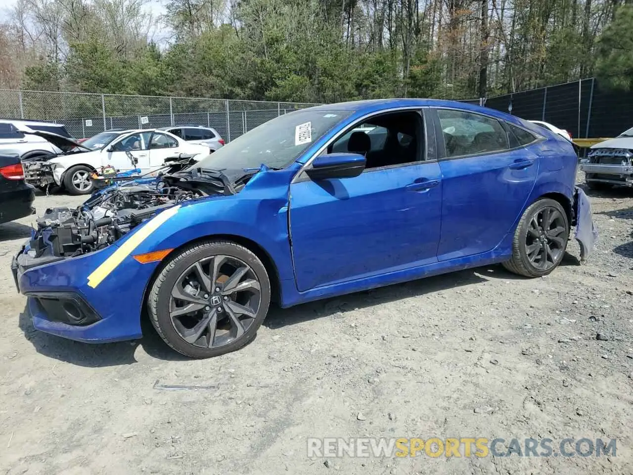 1 Photograph of a damaged car 2HGFC2F83LH514534 HONDA CIVIC 2020