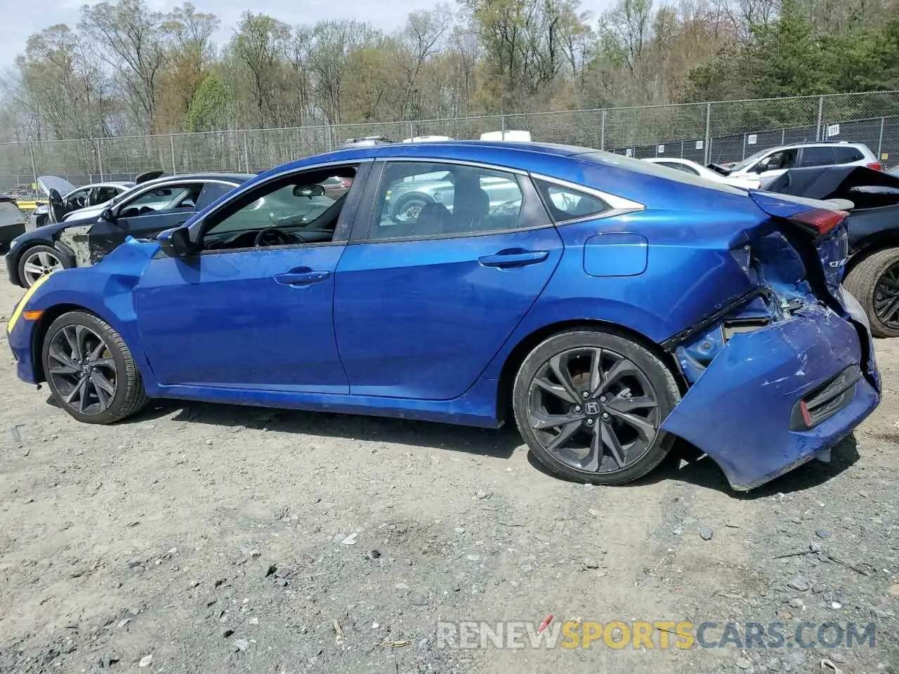 2 Photograph of a damaged car 2HGFC2F83LH514534 HONDA CIVIC 2020