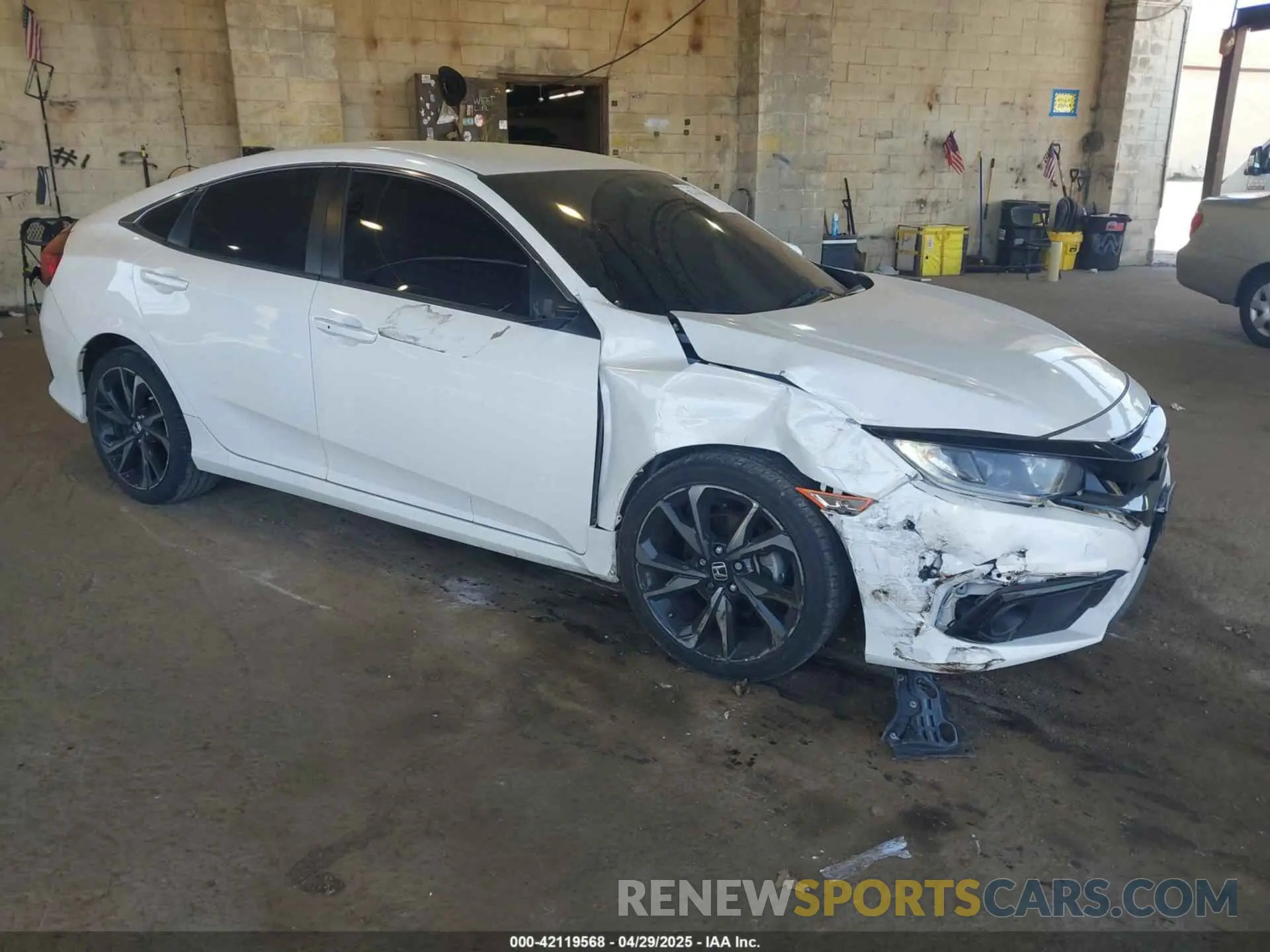1 Photograph of a damaged car 2HGFC2F83LH522732 HONDA CIVIC 2020