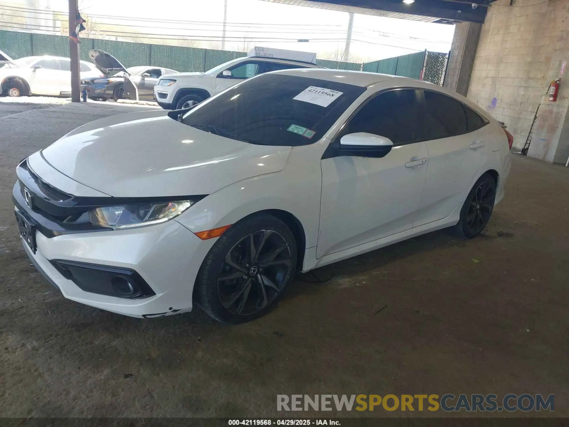 2 Photograph of a damaged car 2HGFC2F83LH522732 HONDA CIVIC 2020