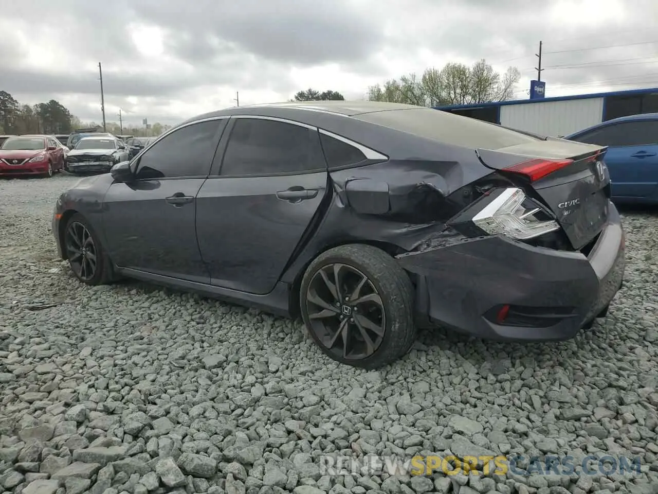 2 Photograph of a damaged car 2HGFC2F83LH526585 HONDA CIVIC 2020