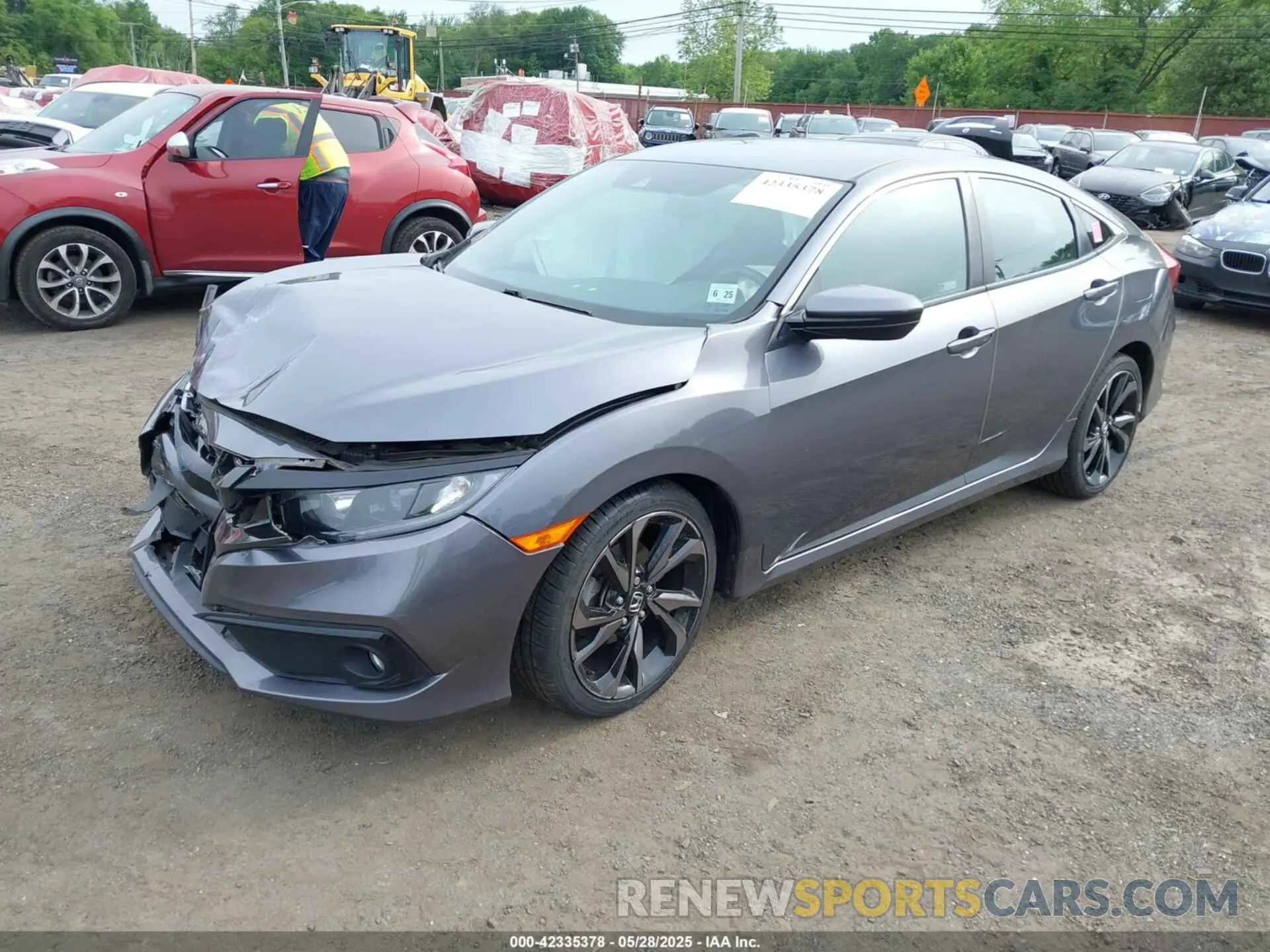 2 Photograph of a damaged car 2HGFC2F83LH528658 HONDA CIVIC 2020