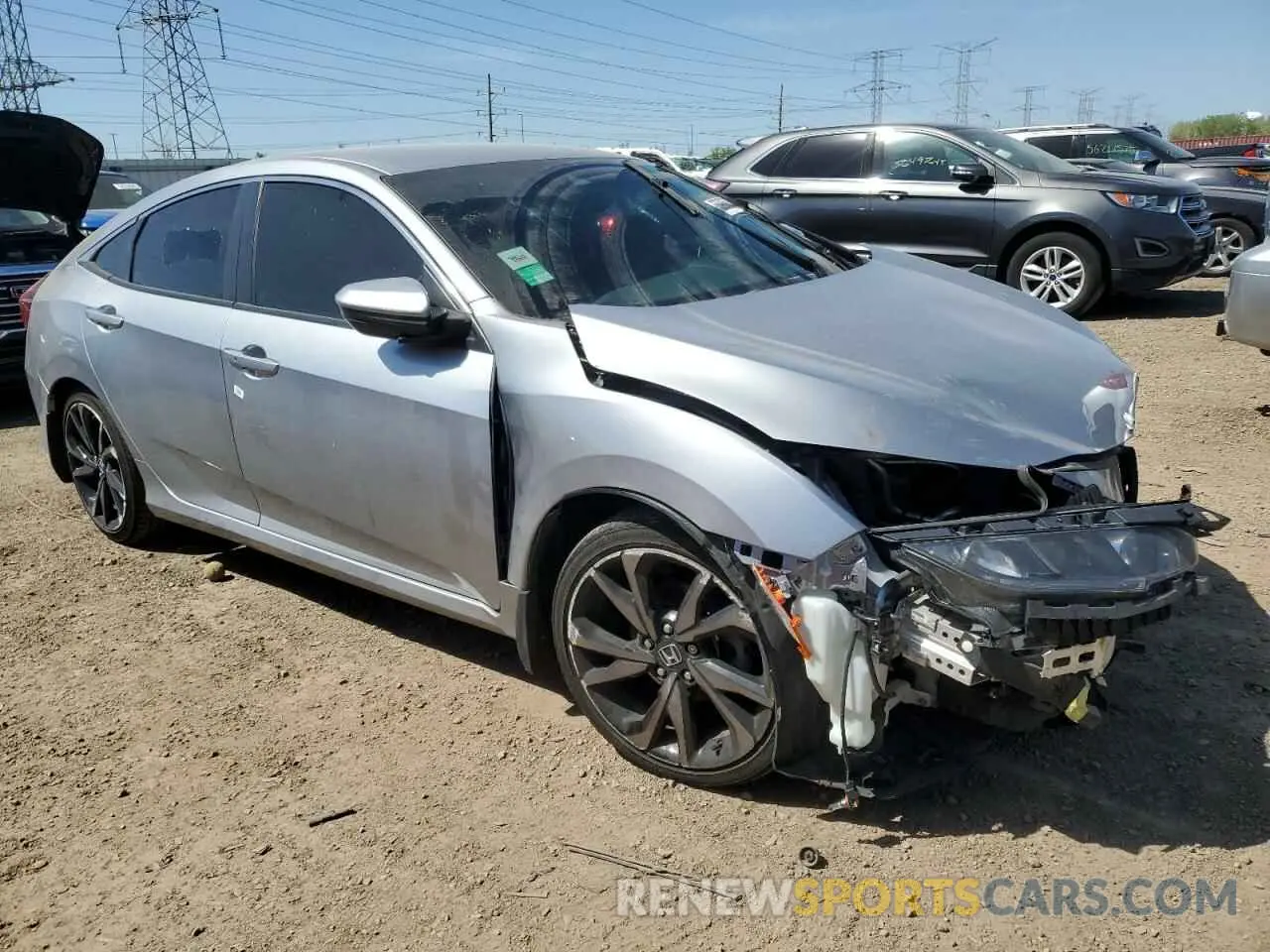 4 Photograph of a damaged car 2HGFC2F83LH535593 HONDA CIVIC 2020