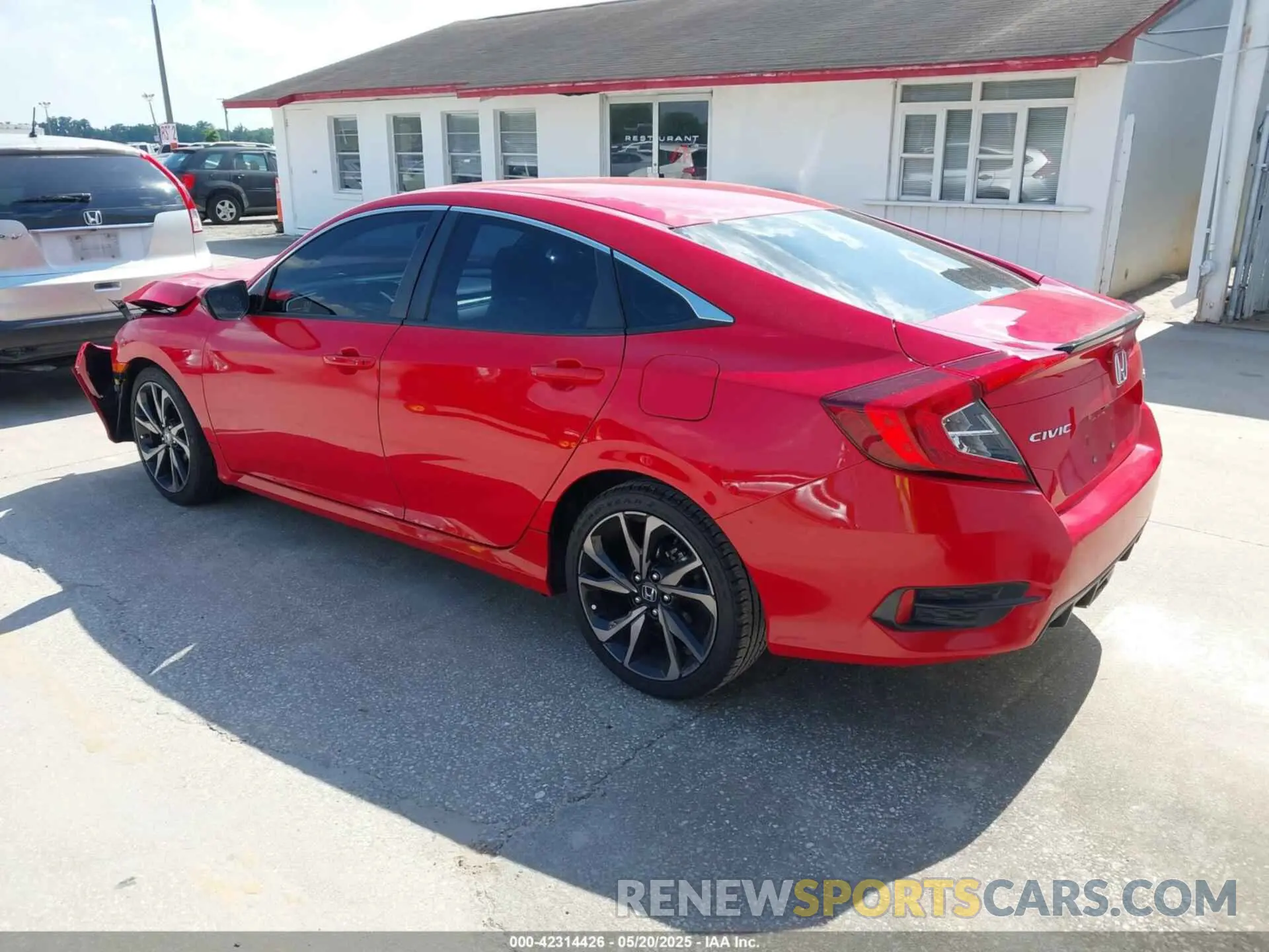 3 Photograph of a damaged car 2HGFC2F83LH545556 HONDA CIVIC 2020