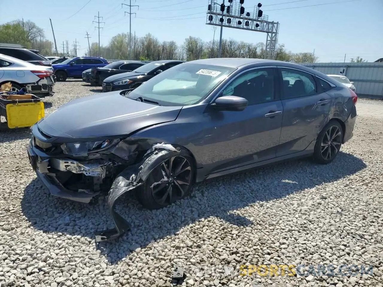 1 Photograph of a damaged car 2HGFC2F83LH549252 HONDA CIVIC 2020