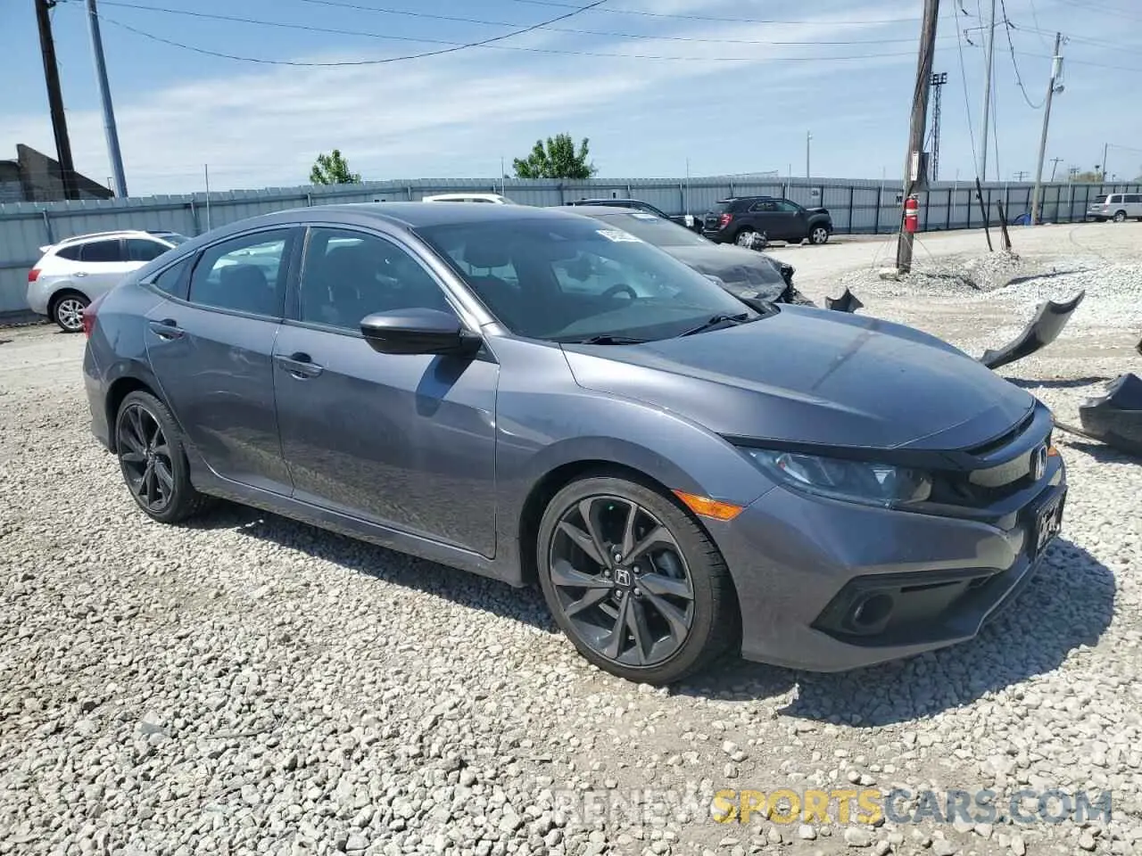 4 Photograph of a damaged car 2HGFC2F83LH549252 HONDA CIVIC 2020