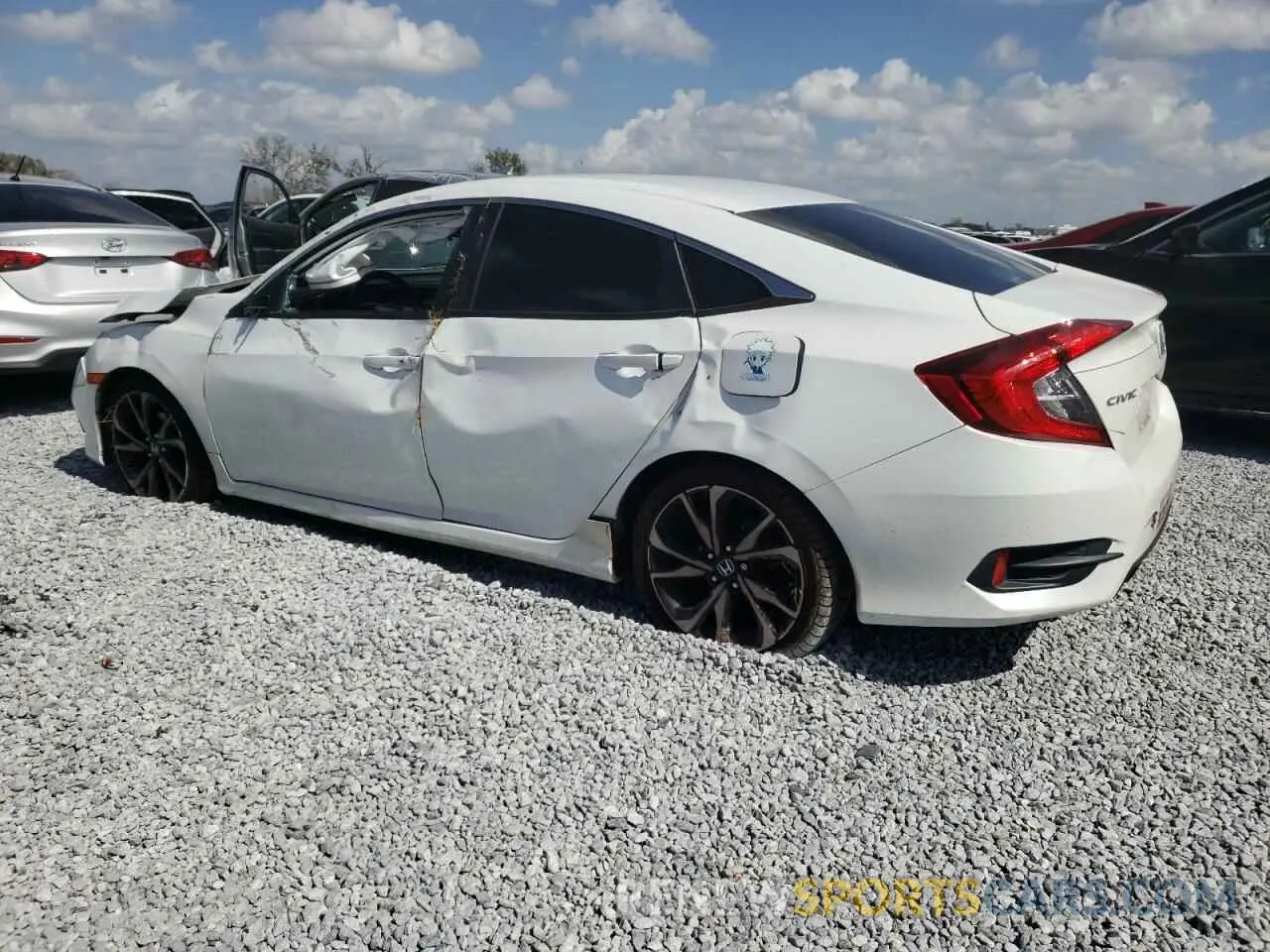 2 Photograph of a damaged car 2HGFC2F83LH551356 HONDA CIVIC 2020