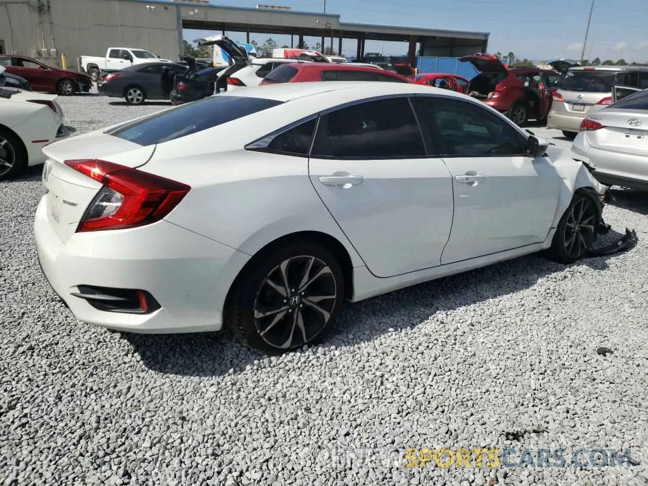 3 Photograph of a damaged car 2HGFC2F83LH551356 HONDA CIVIC 2020