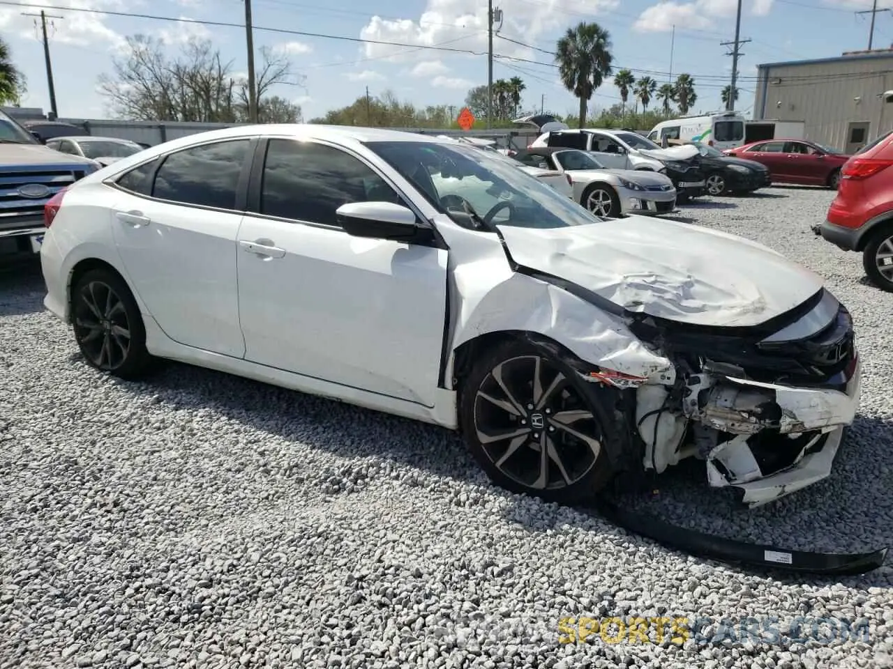 4 Photograph of a damaged car 2HGFC2F83LH551356 HONDA CIVIC 2020