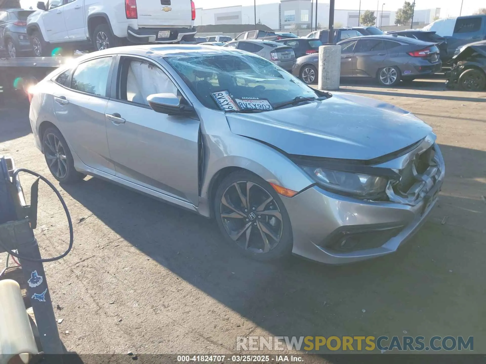 1 Photograph of a damaged car 2HGFC2F83LH557819 HONDA CIVIC 2020