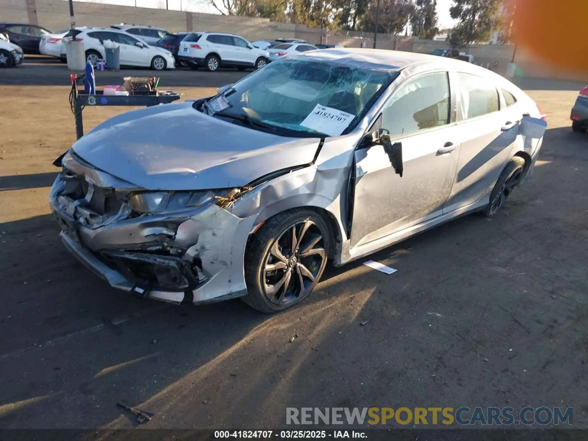 2 Photograph of a damaged car 2HGFC2F83LH557819 HONDA CIVIC 2020