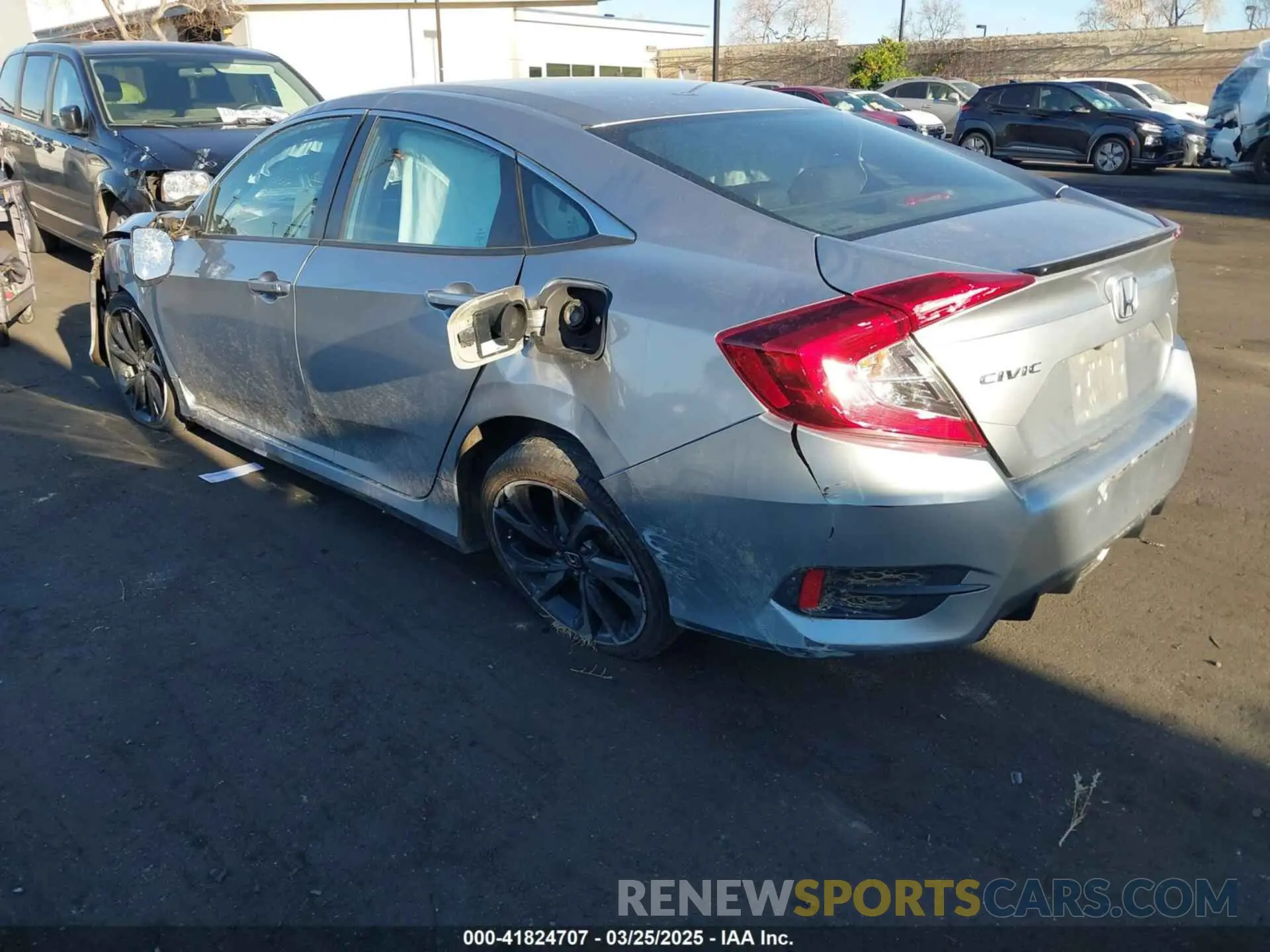 3 Photograph of a damaged car 2HGFC2F83LH557819 HONDA CIVIC 2020