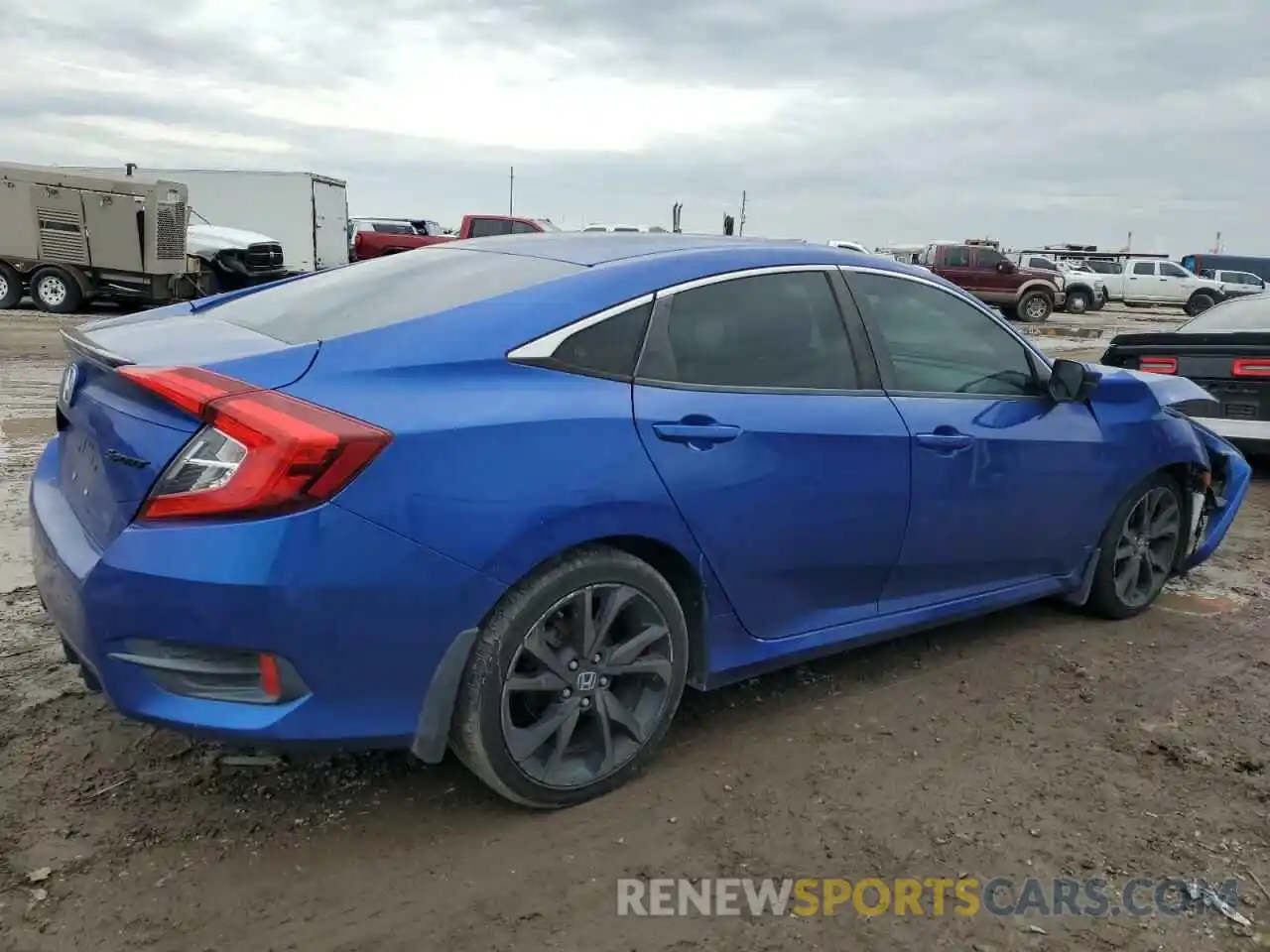 3 Photograph of a damaged car 2HGFC2F83LH576550 HONDA CIVIC 2020