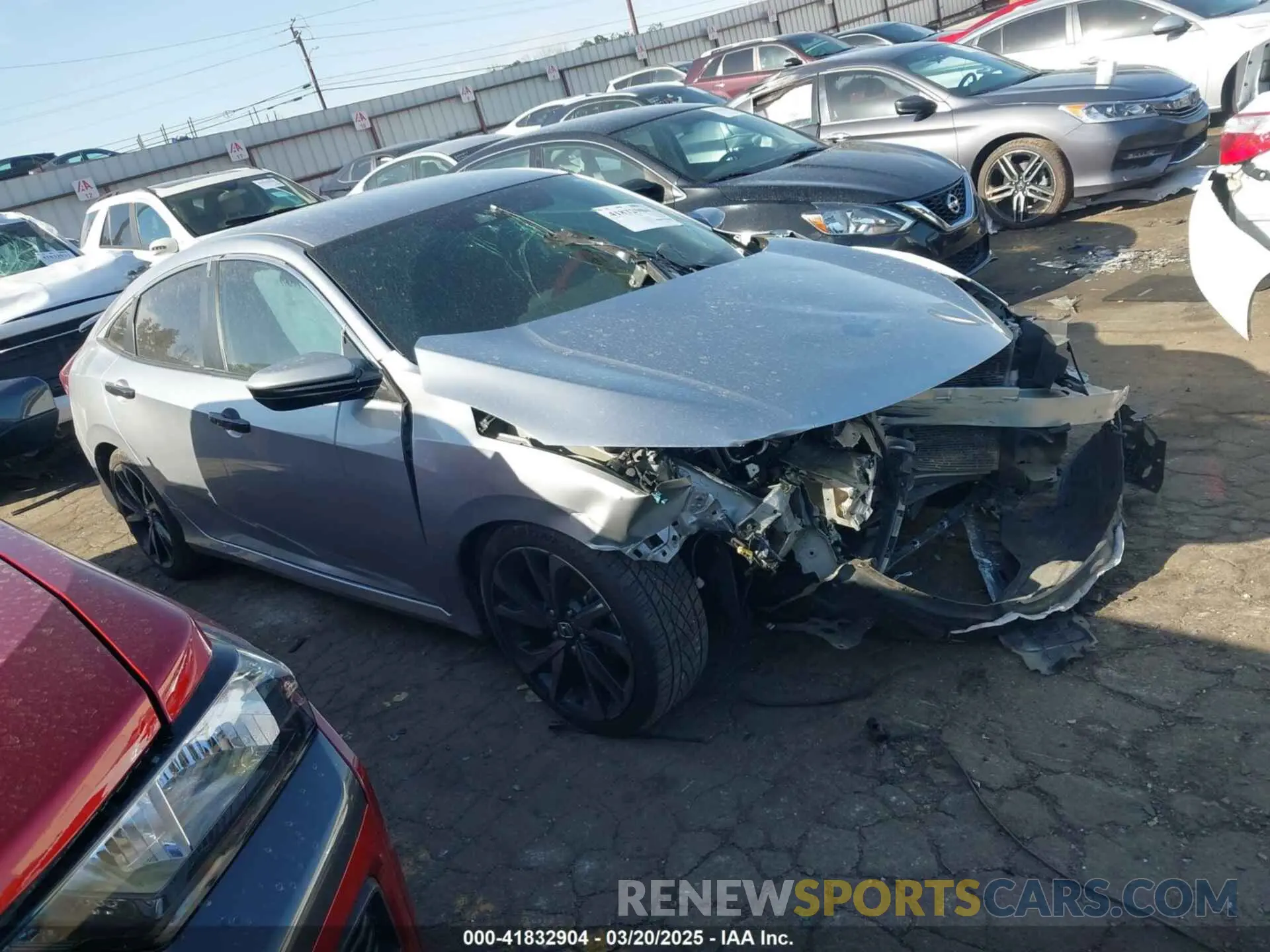 1 Photograph of a damaged car 2HGFC2F83LH584955 HONDA CIVIC 2020