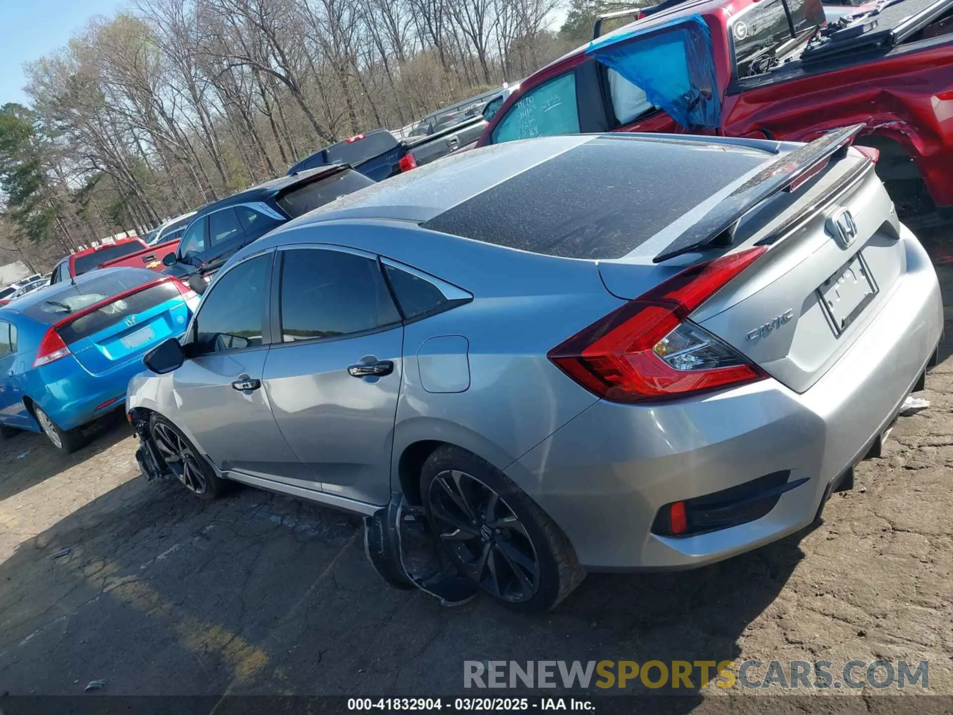 14 Photograph of a damaged car 2HGFC2F83LH584955 HONDA CIVIC 2020